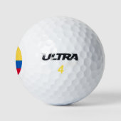 kolumbianische Flagge Golfball (Logo)