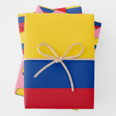 kolumbianische Flagge, Herz und kolumbianische Mod Geschenkpapier Set (Beispiel)