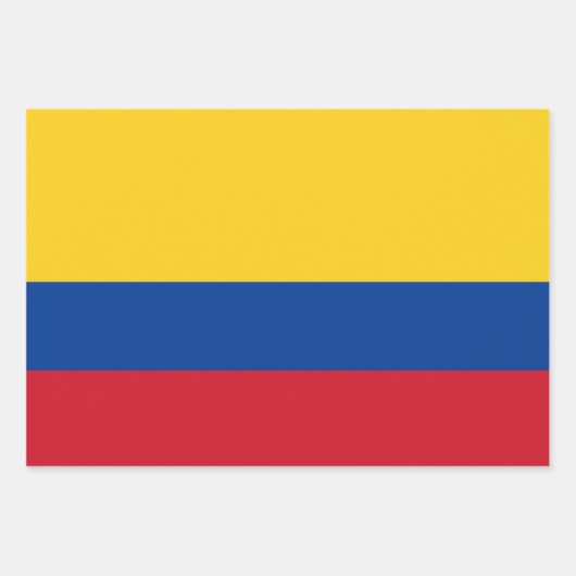 kolumbianische Flagge, Herz und kolumbianische Mod Geschenkpapier Set (Vorderseite)