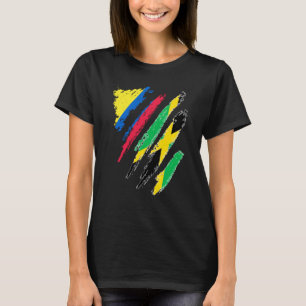 kolumbianische Flagge Jamaika Grown Patriot Countr T-Shirt