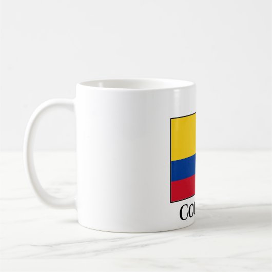 kolumbianische Flagge Kaffeetasse (Links)