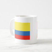 kolumbianische Flagge Kaffeetasse (Vorderseite Links)