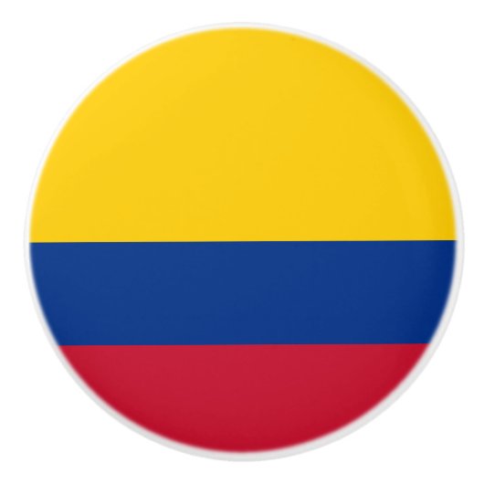 kolumbianische Flagge Keramikknauf (Vorderseite)