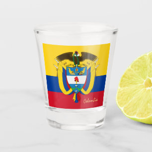 Kolumbianische Flagge & Kolumbien Land Patriot / S Schnapsglas