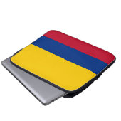 Kolumbianische Flagge Laptopschutzhülle (Vorne Knopf)