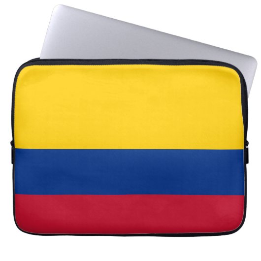 Kolumbianische Flagge Laptopschutzhülle (Vorderseite)