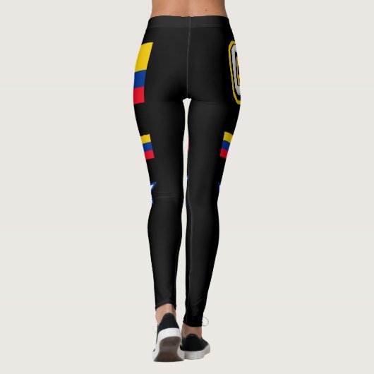 kolumbianische Flagge Leggings (Rückseite)