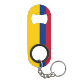 kolumbianische Flagge Mini Flaschenöffner (Rückseite)