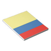 kolumbianische Flagge Notizblock (angewinkelt)