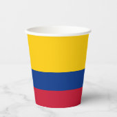 kolumbianische Flagge Pappbecher (Vorderseite)