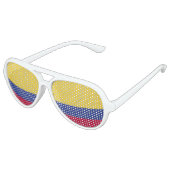 kolumbianische Flagge Partybrille (Schrägansicht)