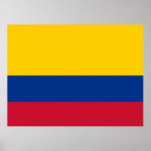 Kolumbianische Flagge Poster