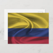 kolumbianische Flagge Postkarte (Vorne/Hinten)