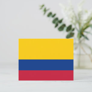Kolumbianische Flagge Postkarte
