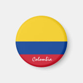 kolumbianische Flagge & Südamerika - Reise-/Sportf Magnet (Vorne)
