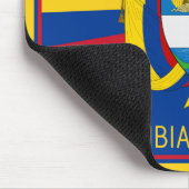 kolumbianische Flagge und -mäntel Mousepad (Ecke)