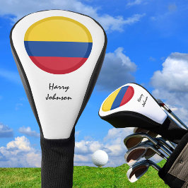 Kolumbianische Flagge und Mit Monogramm Golfklubs Golf Headcover