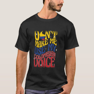 Kolumbianische Frauen Hispanic Pride Kolumbien Fla T-Shirt