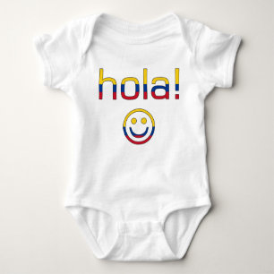 Kolumbianische Geschenke: Hallo/Hola stellen Baby Strampler