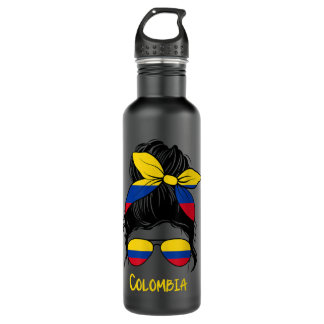 Kolumbianische Girl Mujer Kolombia Edelstahlflasche
