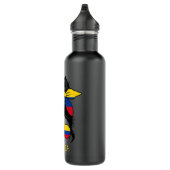 Kolumbianische Girl Mujer Kolombia Edelstahlflasche (Rechts)