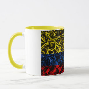 Kolumbianische Keramik mit Flagge Tasse