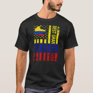Kolumbianische Oma Kolumbien USA Amerikanische Mut T-Shirt