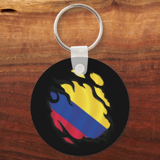 Kolumbianische Rippenflagge Schlüsselanhänger (Rückseite)