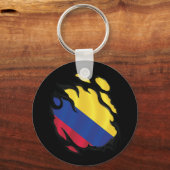 Kolumbianische Rippenflagge Schlüsselanhänger (Vorderseite)