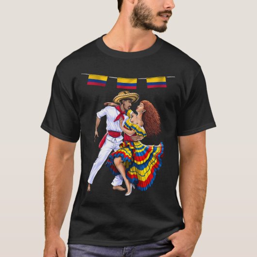 Kolumbianische Tänzer T-Shirt (Vorderseite)