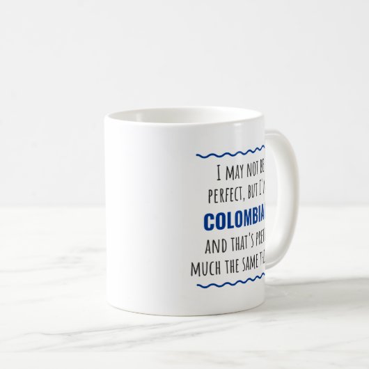 Kolumbianische Tasse Kolumbianisches Geschenk Kolu (VorderseiteRechts)