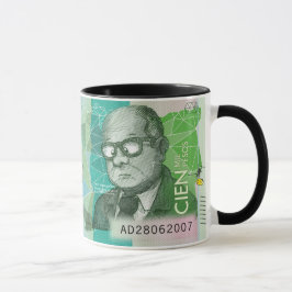 Kolumbianische WährungCartoon-Kaffeezubereitung Ta Tasse