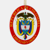 Kolumbianische Wappen Keramik Ornament (Rechts)