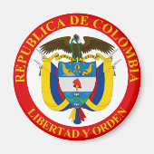 Kolumbianische Wappen-Magnet Magnet (Vorne)