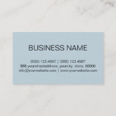 Kolumbianischer blauer Hintergrund Visitenkarte (Rückseite)