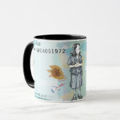 Kolumbianischer Cartoon Kaffee Tasse 1.000 Pesos (Vorderseite Links)