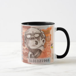 Kolumbianischer Cartoon Kaffee Tasse 20.000 Pesos