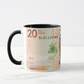 Kolumbianischer Cartoon Kaffee Tasse 20.000 Pesos (Links)