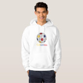 Kolumbianischer Fußball Hoodie (Vorne ganz)