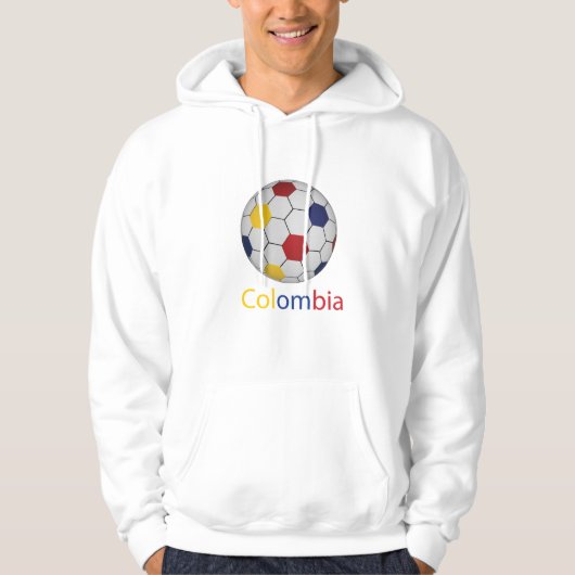Kolumbianischer Fußball Hoodie (Vorderseite)