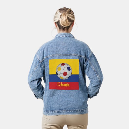 Kolumbianischer Fußball Jeansjacke (Modell)