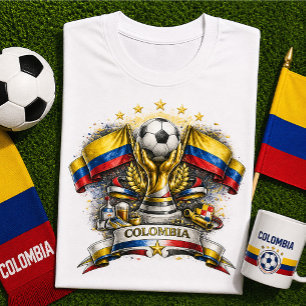 Kolumbianischer Fußballfan Kolumbianische Fußballw T-Shirt