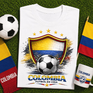 Kolumbianischer Fußballfan Kolumbianische Fußballw T-Shirt