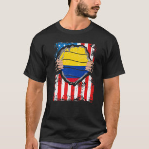 Kolumbianischer Grown Patriot Colombia Flag T-Shirt