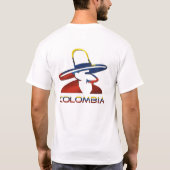 Kolumbianischer Mann T-Shirt (Rückseite)