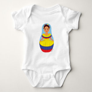 Kolumbianischer Matrjoschka-Baby-Body Baby Strampler