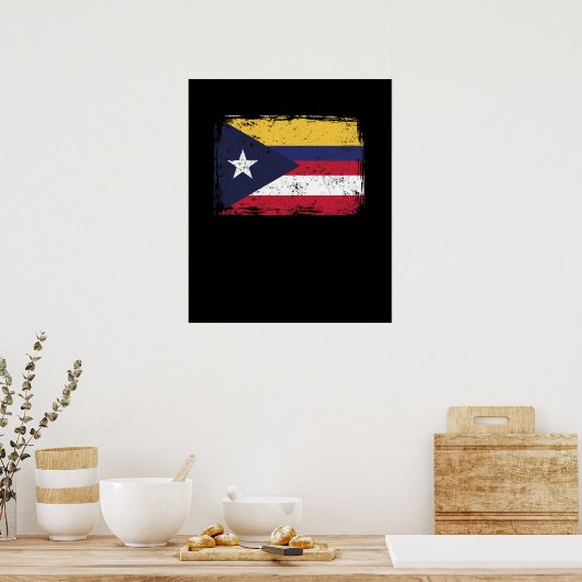 kolumbianischer Puerto-Amerikaner Poster (Küche)
