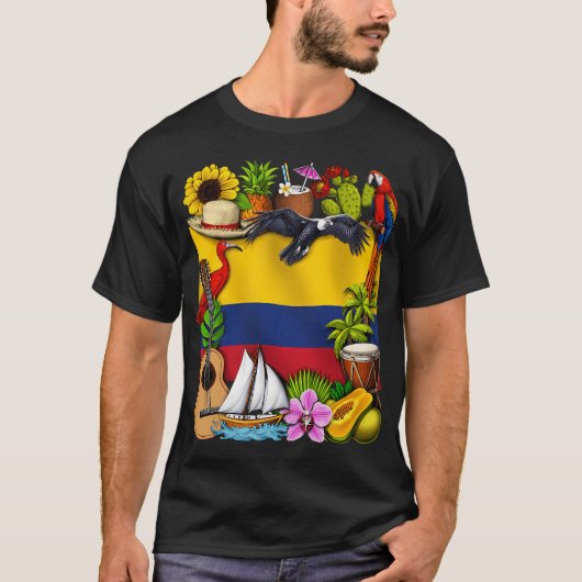 Kolumbianischer Stolz T-Shirt (Vorderseite)