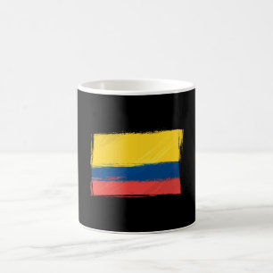kolumbianisches Flaggenretro Kaffeetasse