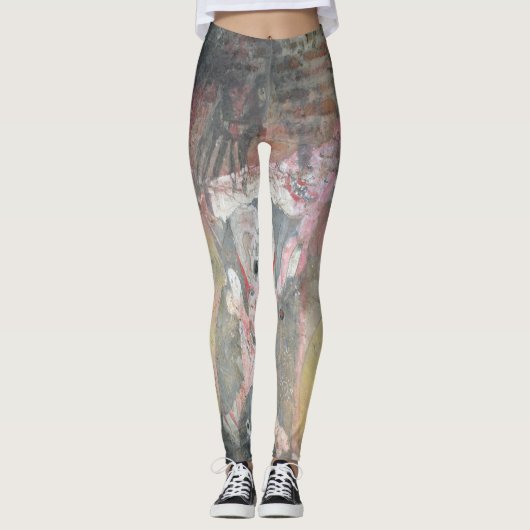 Kolumbianisches Graffiti Leggings (Vorderseite)